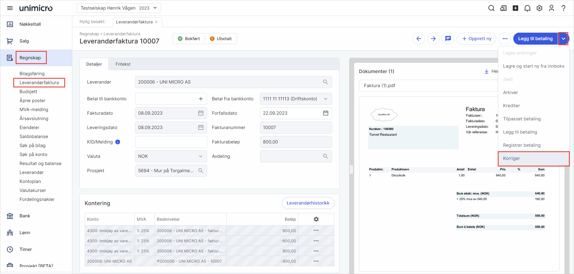 Cs.Korrigere inng&aring;ende faktura bilag UM. 1.png