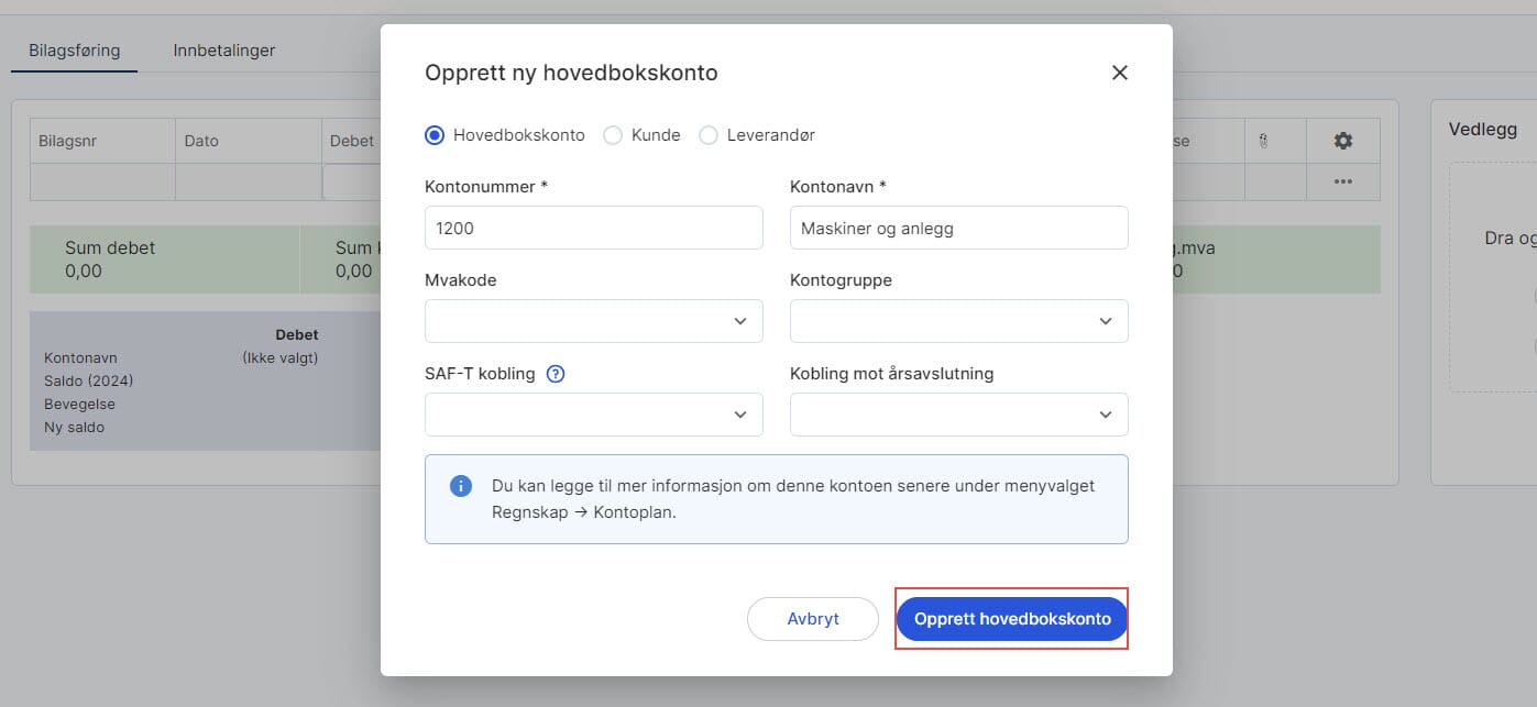 CS.Opprette hovedbokskonto fra bilagsf&oslash;ring 2.UM.jpg